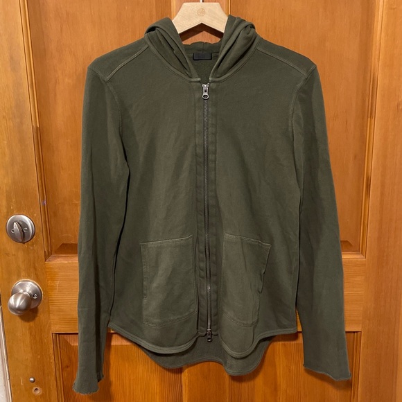 ATM Anthony Thomas Melillo French Terry Full Zip Hoodie Jacket - Picture 2 of 8